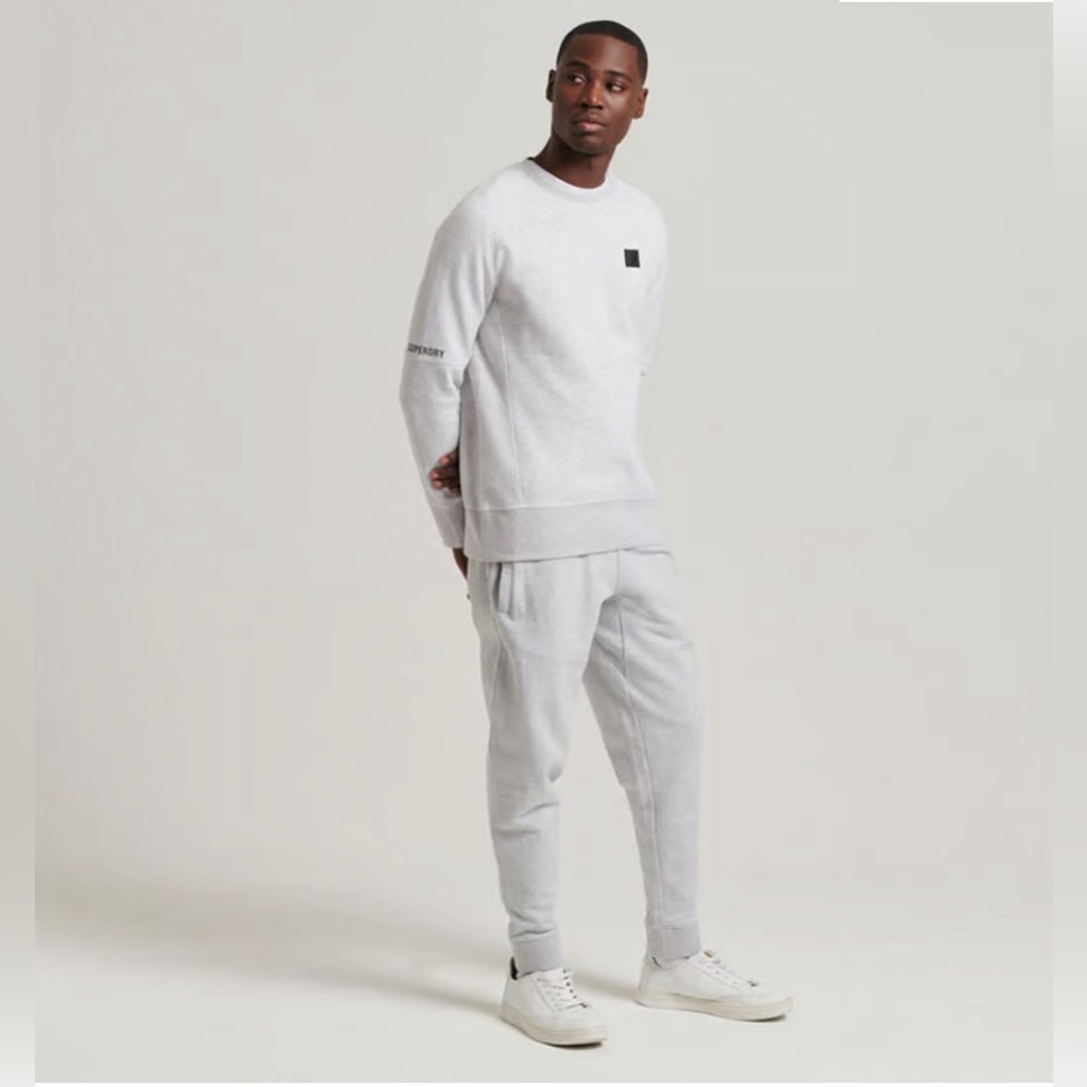 Superdry Code Tech Crew Sweatshirt Light Grey Sz L - image 3